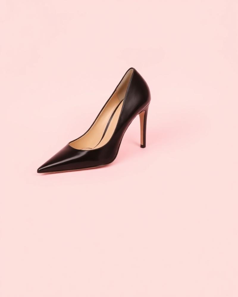 Noir Pointed Stiletto Pump